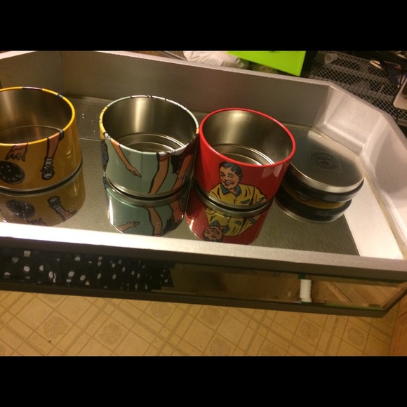 Unique vintage looking bowling canisters new - Picture 2 of 2